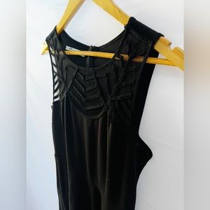 Women’s sleeveless little black cocktail dress